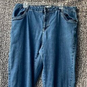 LIVING PLANET Crop Blue Jeans